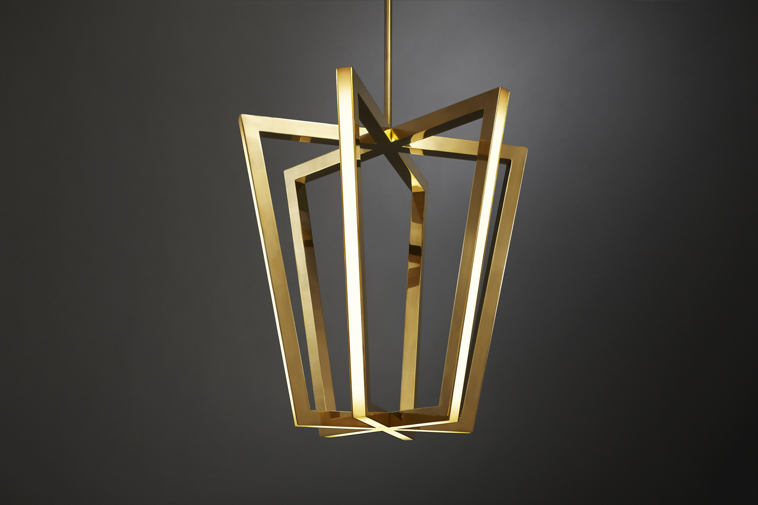 christopher boots polished brass ASTERIX light pendant