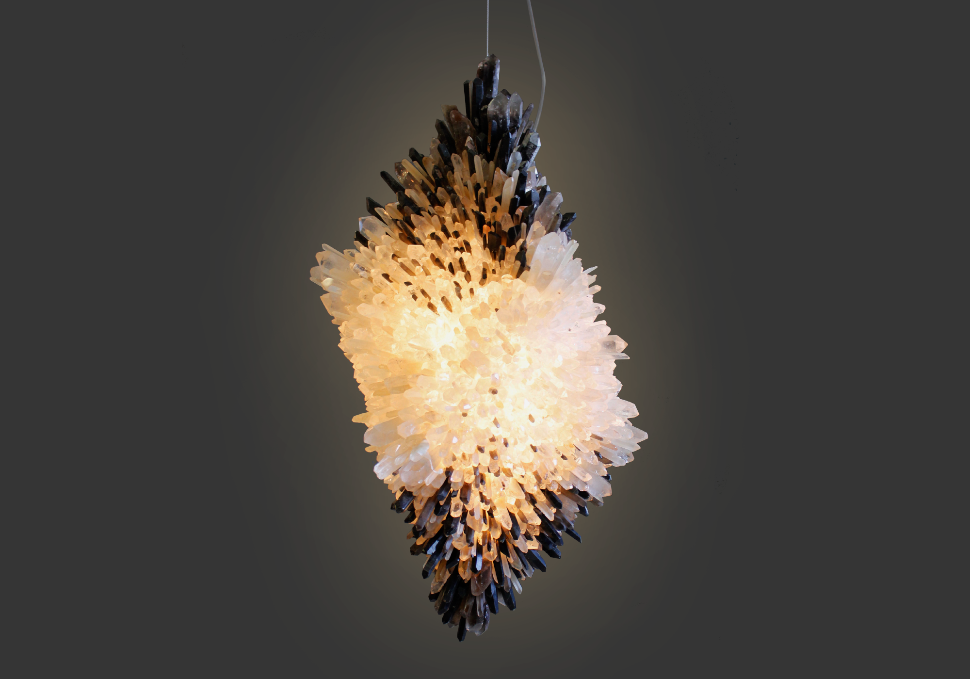 GOLIATH quartz crystal pendant light